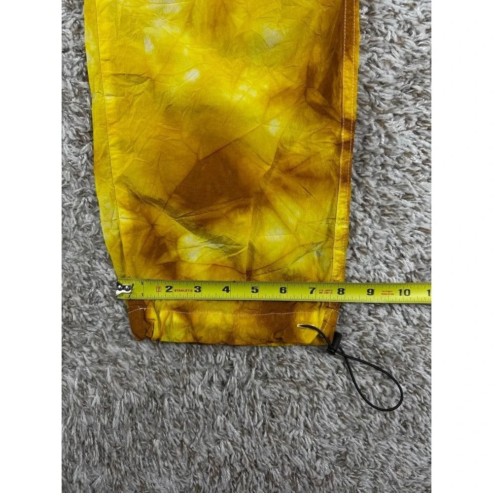 Palm Angels Tie-Dye Shell Cargo Pants Yellow Men's Size 46